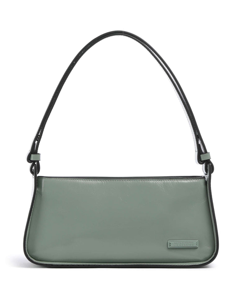 Liebeskind Franzis Lack Distressed S Shoulder bag forest green