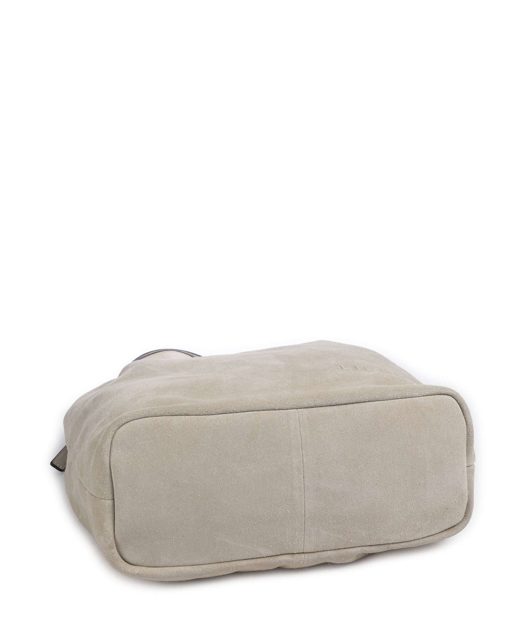 Liebeskind Cloud Suede M Hobo bag milk