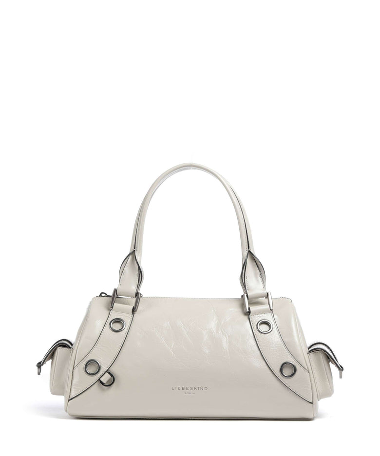 Liebeskind Nika Lack Distressed M Shoulder bag milk