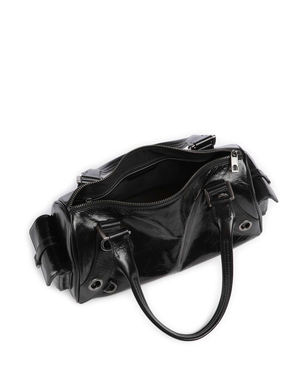 Liebeskind Nika Lack Distressed M Shoulder bag black