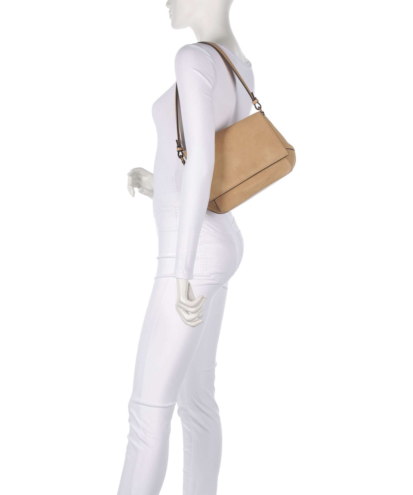 Liebeskind Lilly Suede M Shoulder bag beige