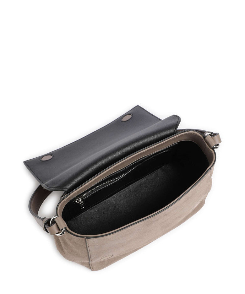 Liebeskind Lilly Suede M Shoulder bag neutral gray