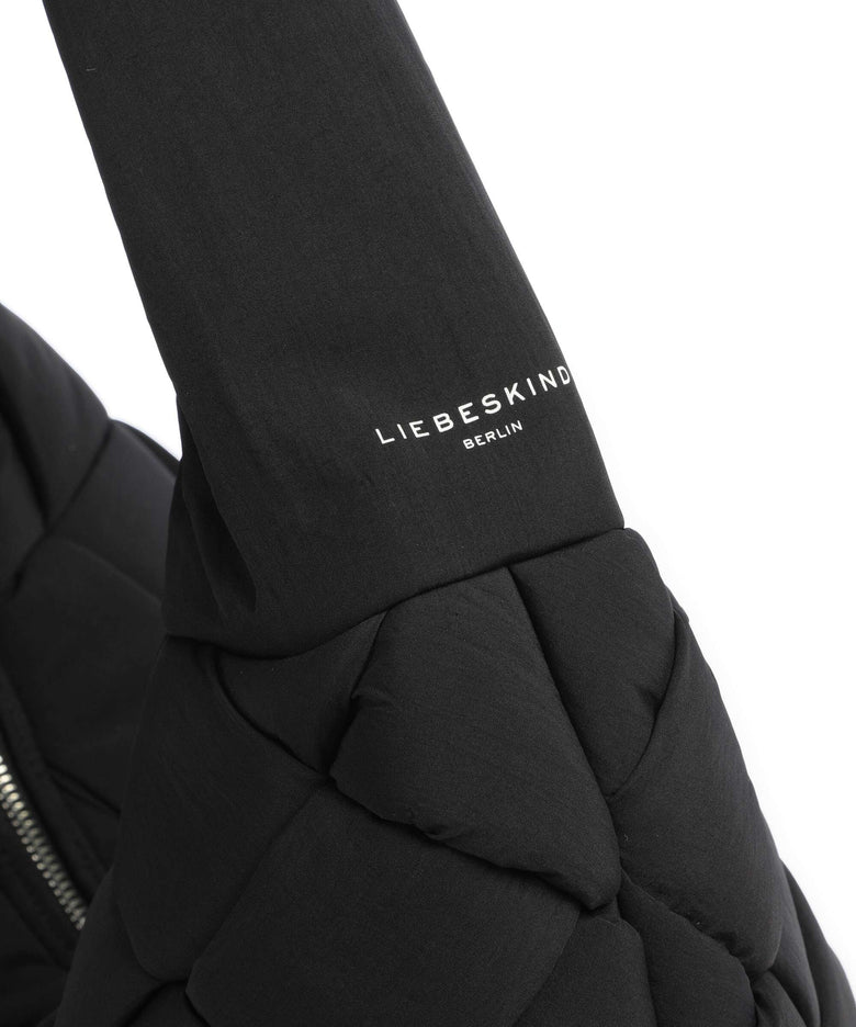 Liebeskind Bo Weaved Nylon L Hobo bag black