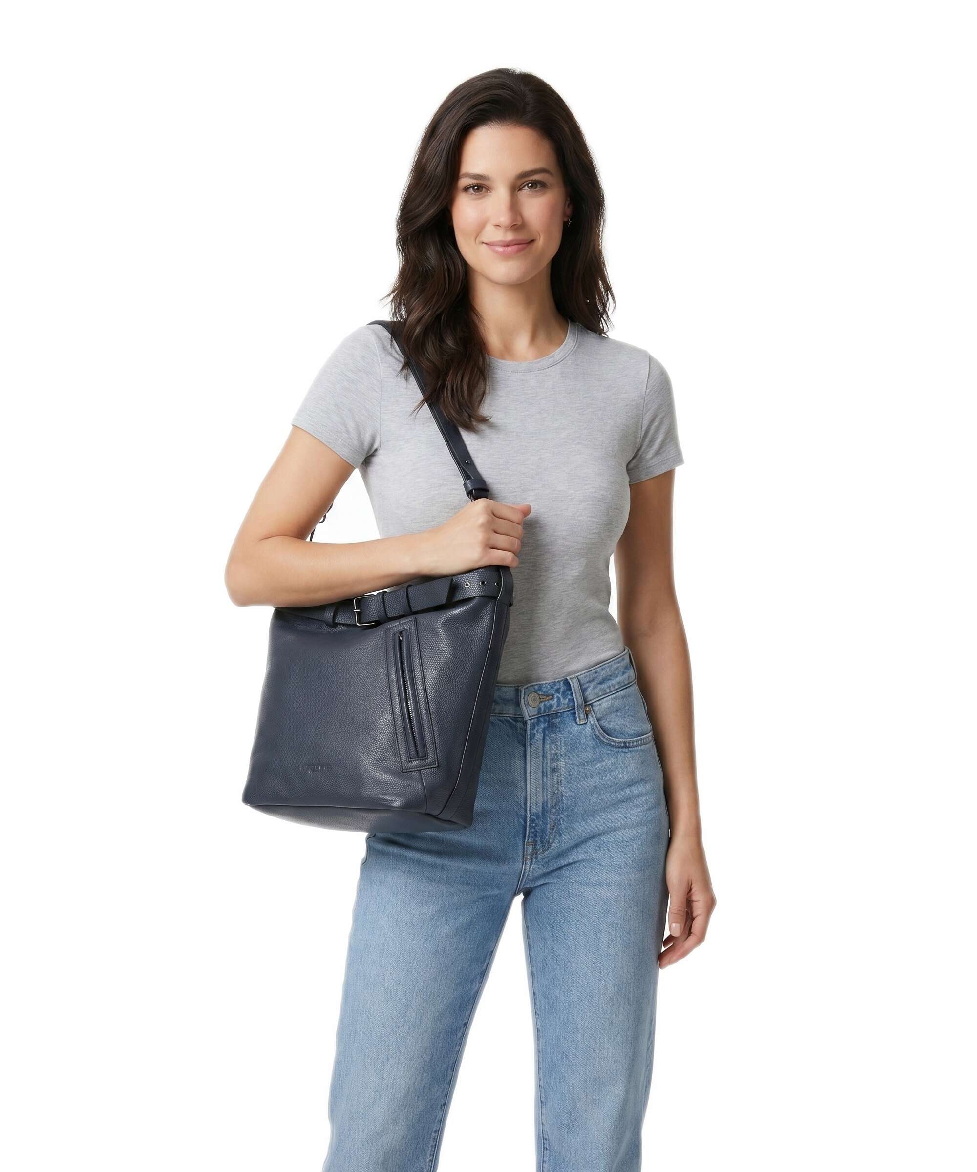 Liebeskind Zita Small Pebble L Bucket bag peacoat