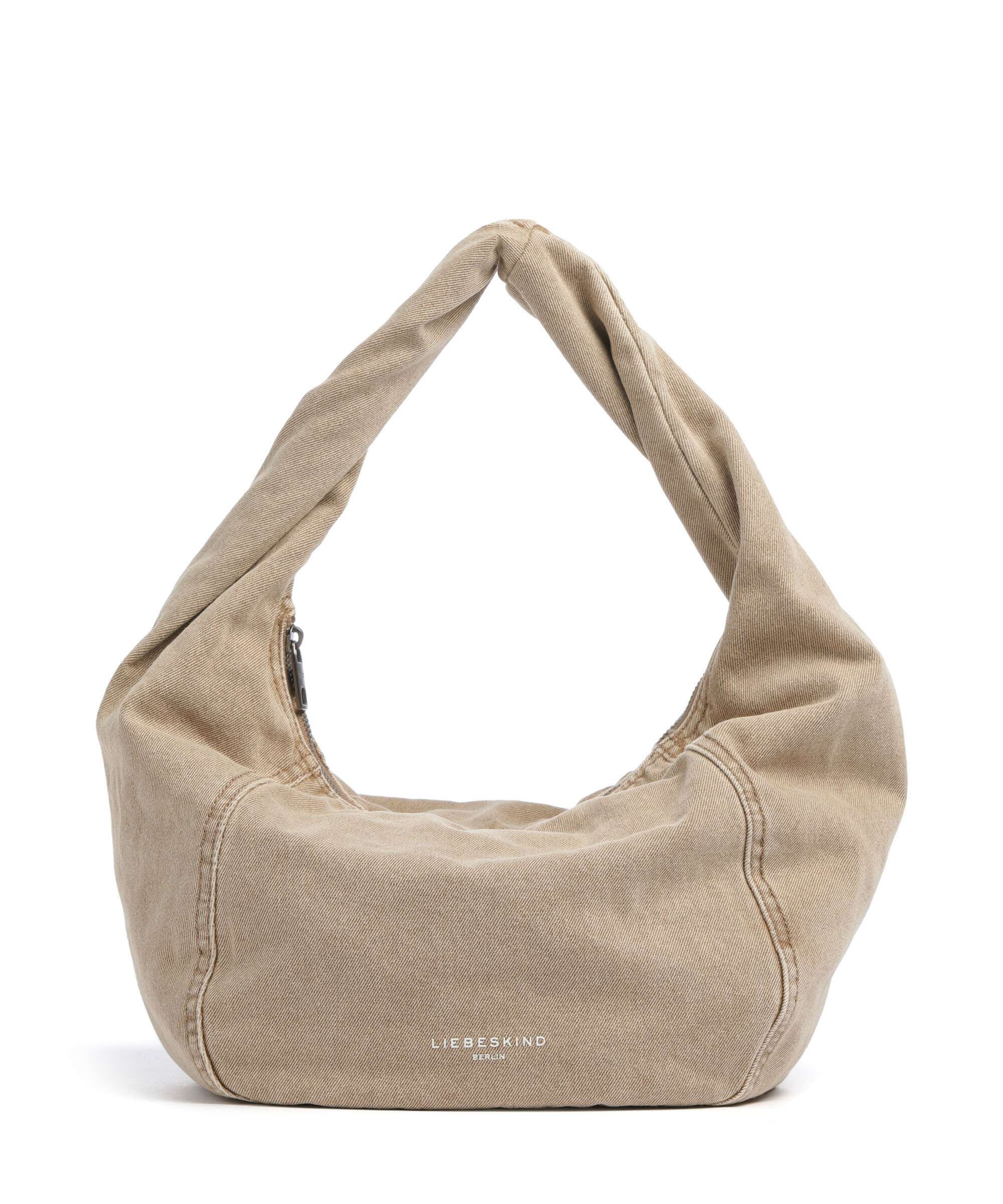 Liebeskind Farrah II Denim M Hobo bag beige