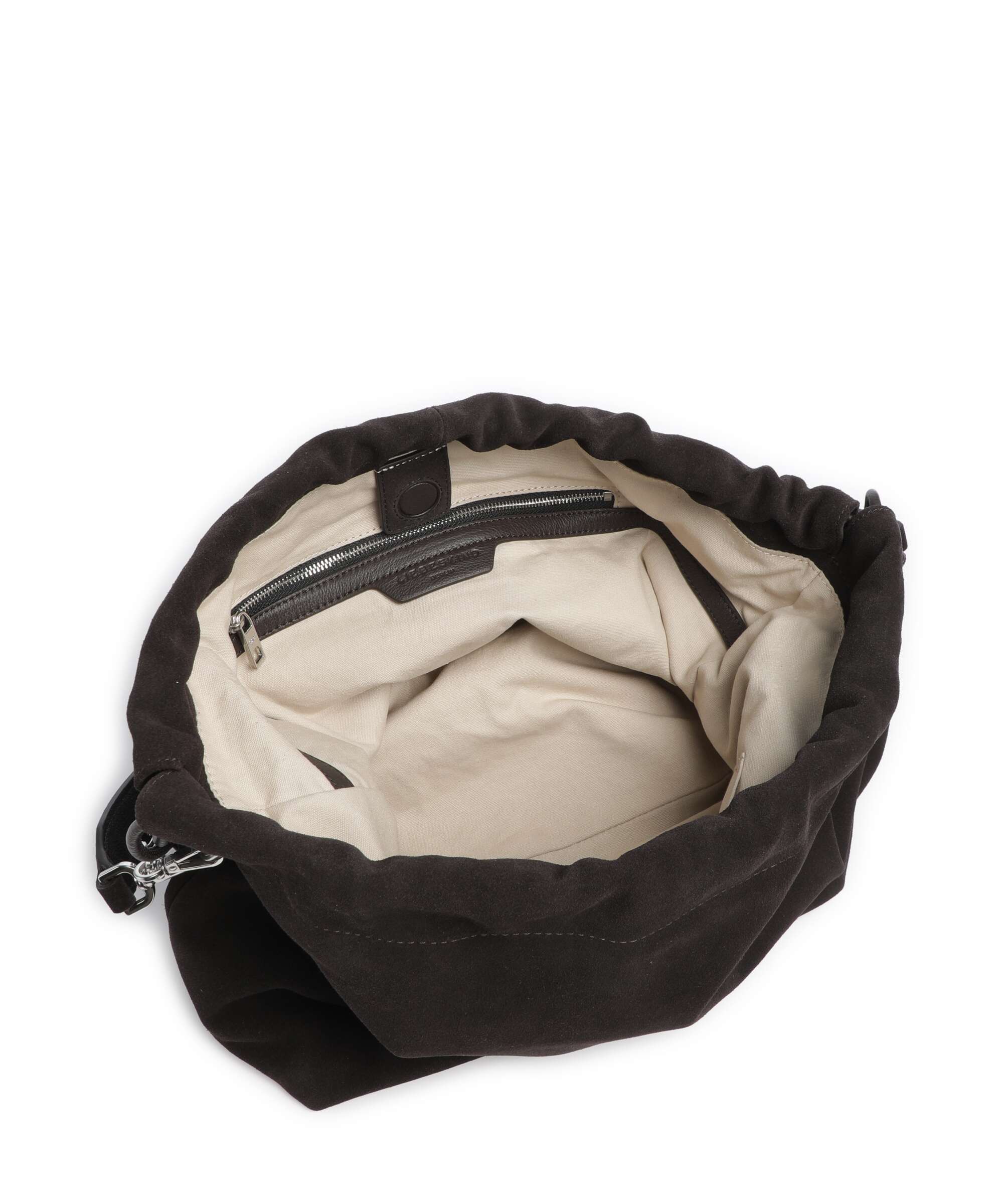 Liebeskind Lya II Hydro Suede M Bucket bag deep soil