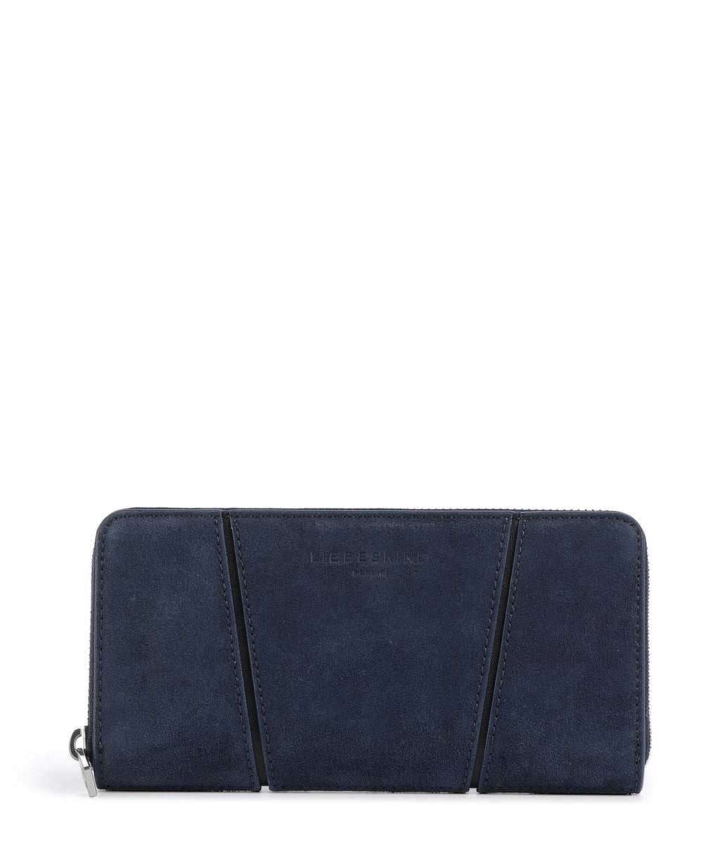 Liebeskind Una Gigi Recycled Suede L Wallet peacoat