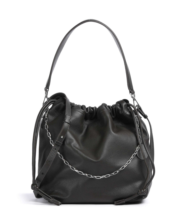 Liebeskind Lya II Small Pebble M Bucket bag deep soil