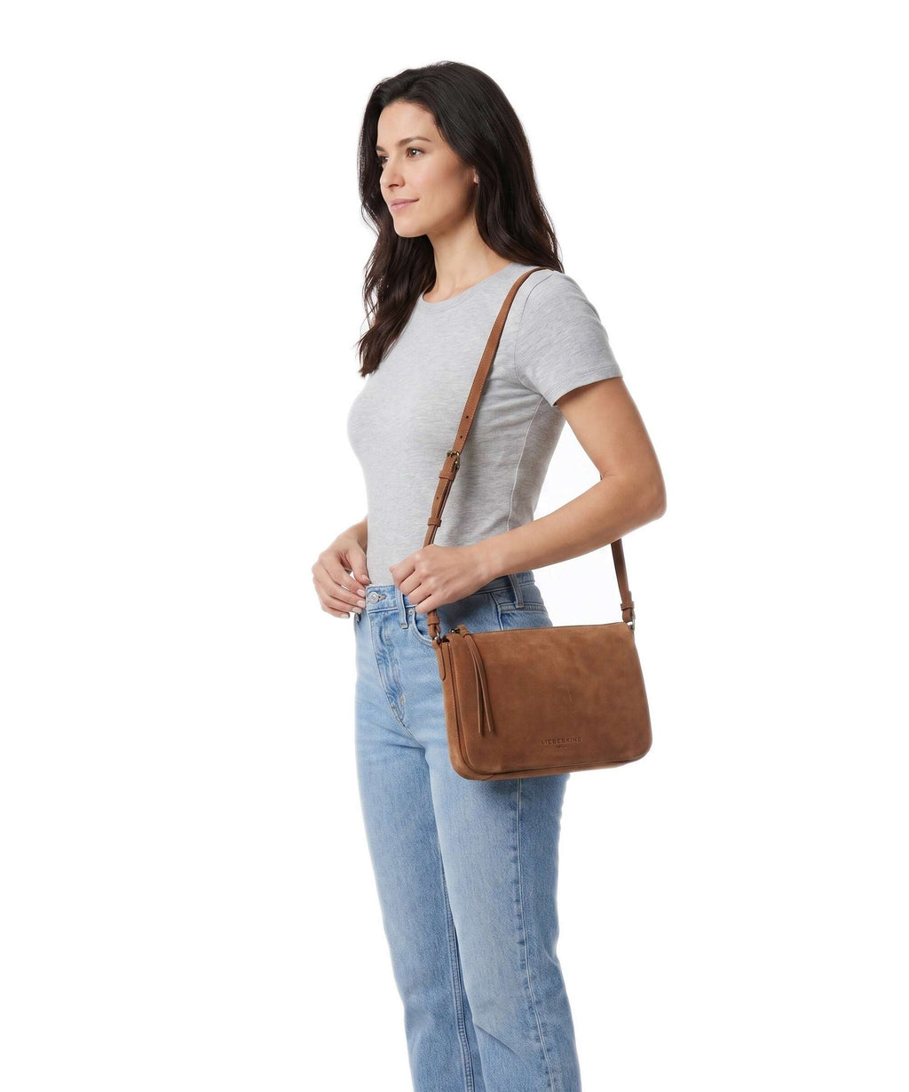Liebeskind Nina Hydro Suede M Crossbody bag brown