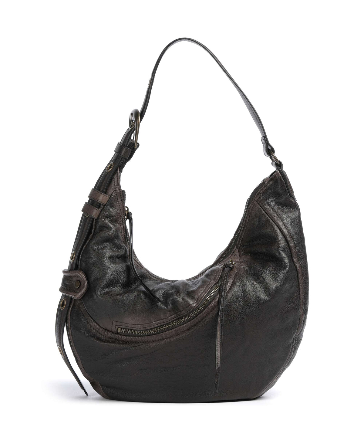 Liebeskind Luna II 3D M Hobo bag deep soil