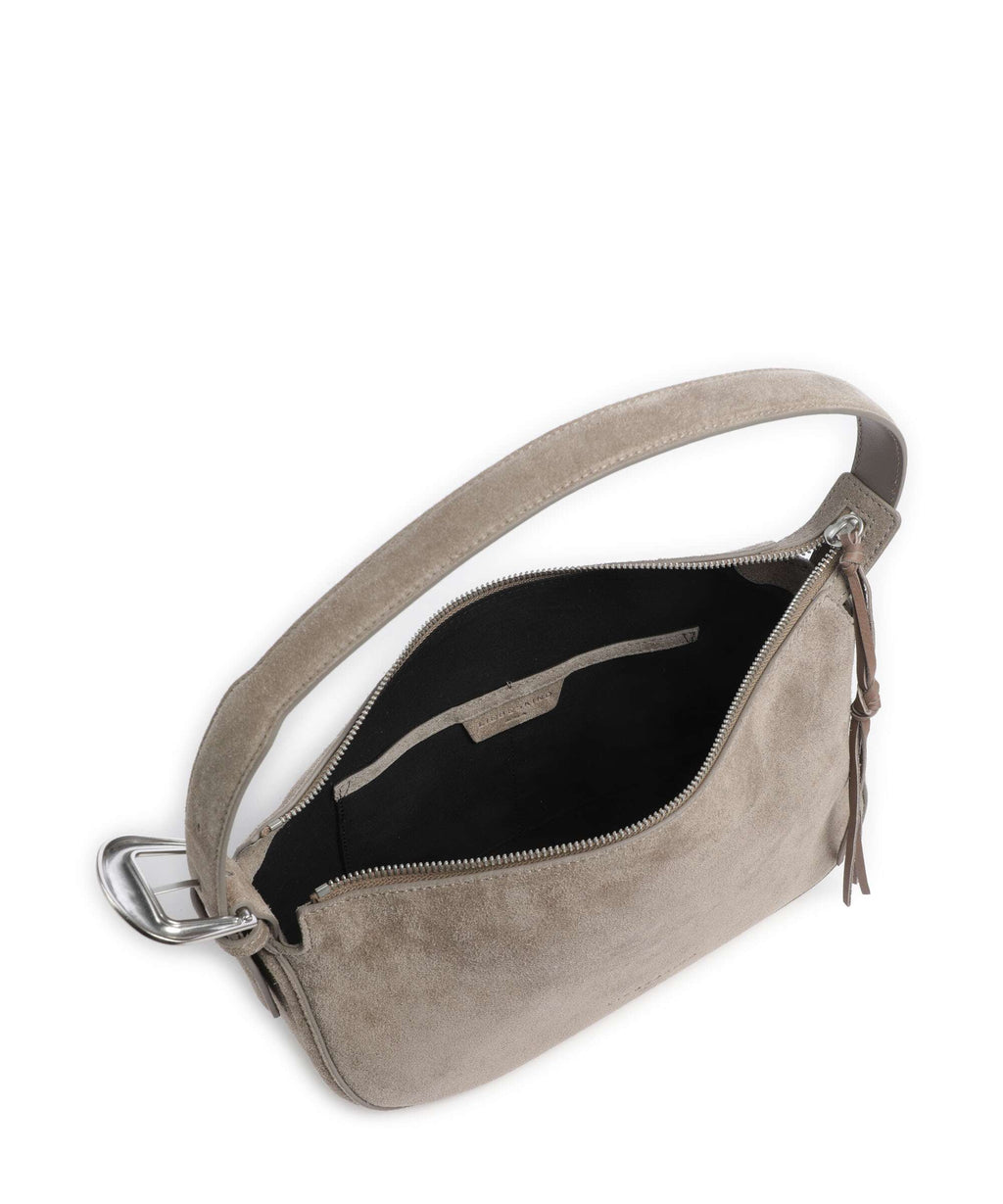 Liebeskind Ines Suede M Shoulder bag neutral grey