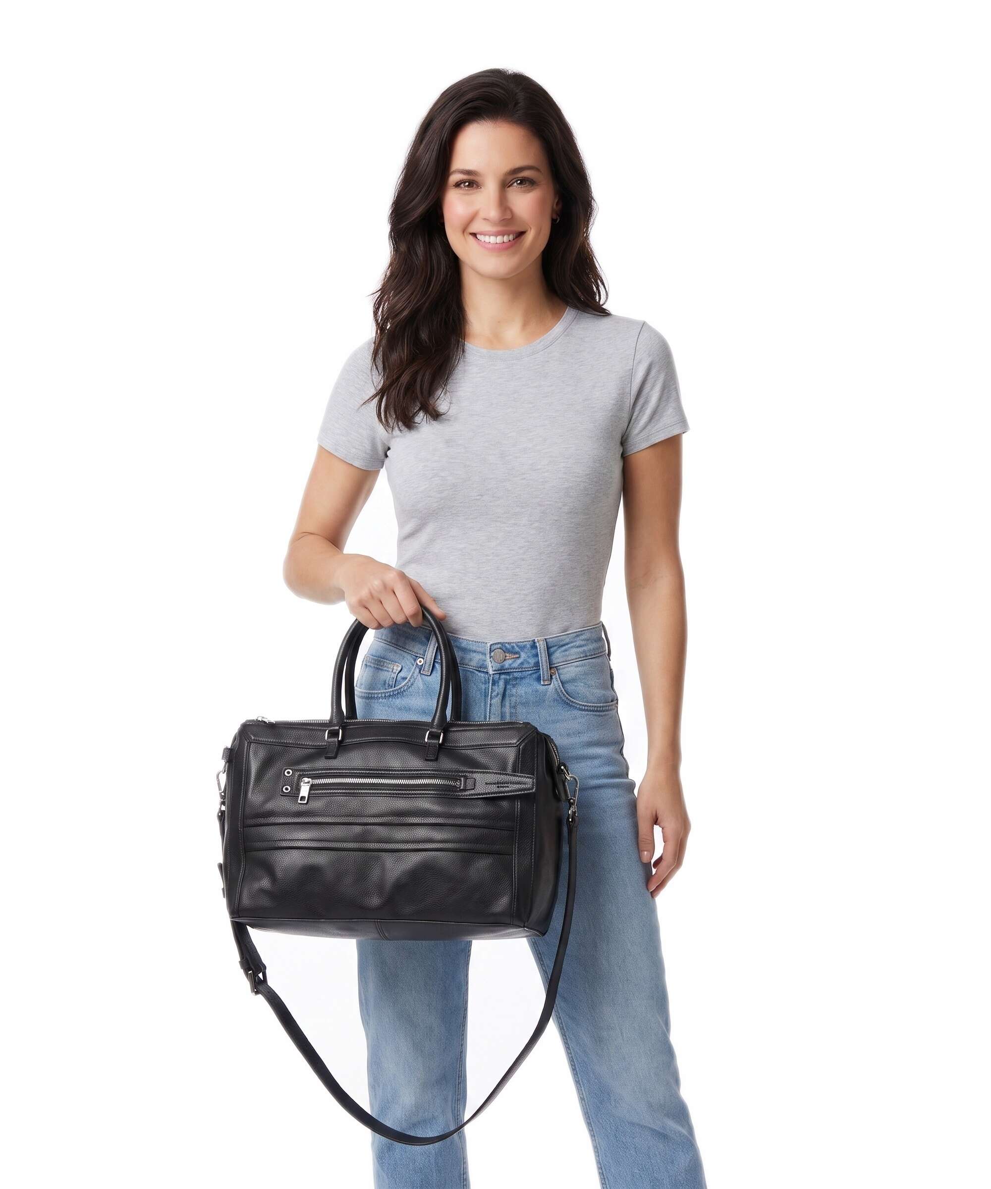 Liebeskind Delia Cow Naturale M Handbag black