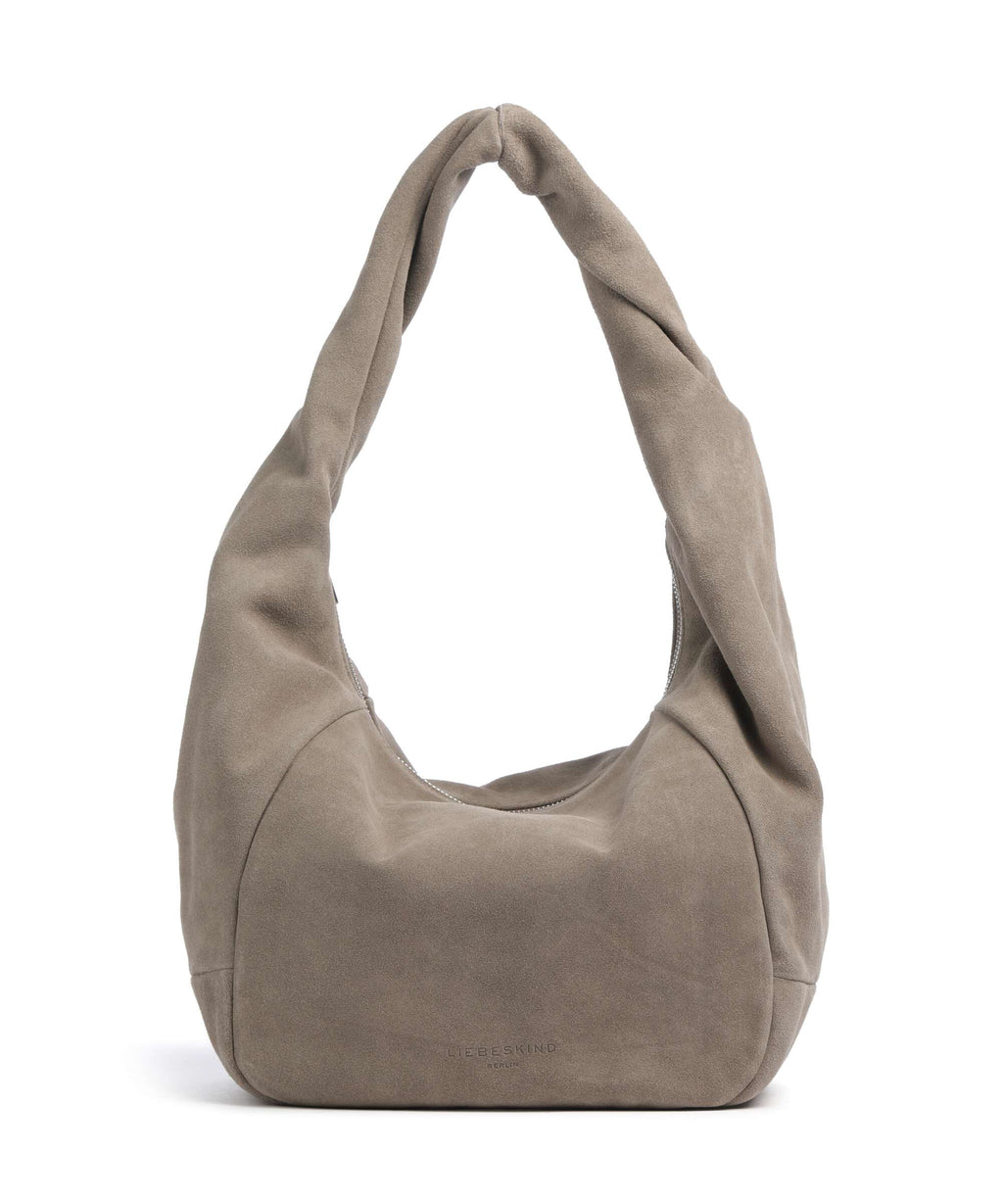 Liebeskind Farrah II Hydro Suede M Hobo bag neutral grey
