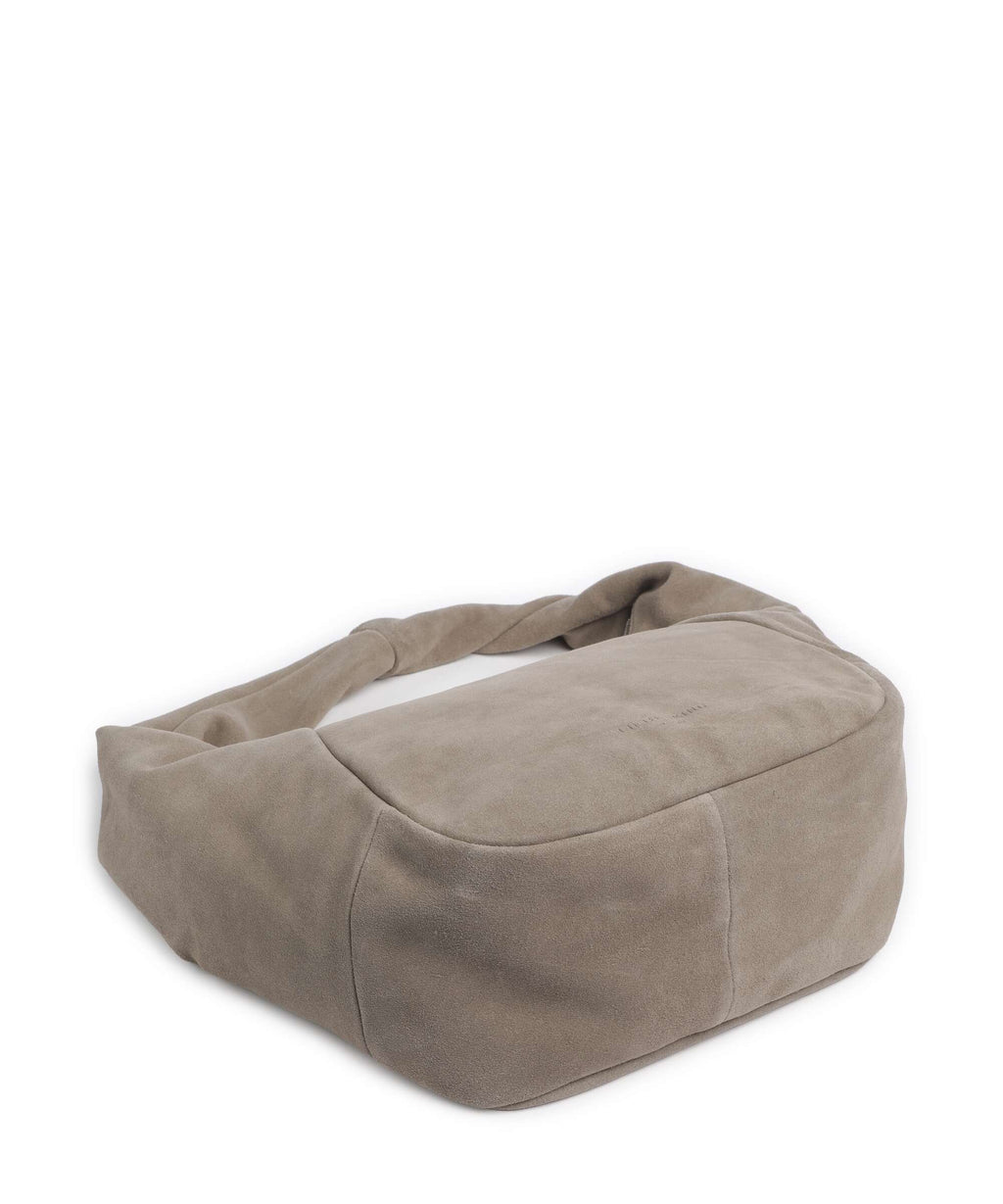 Liebeskind Farrah II Hydro Suede M Hobo bag neutral grey