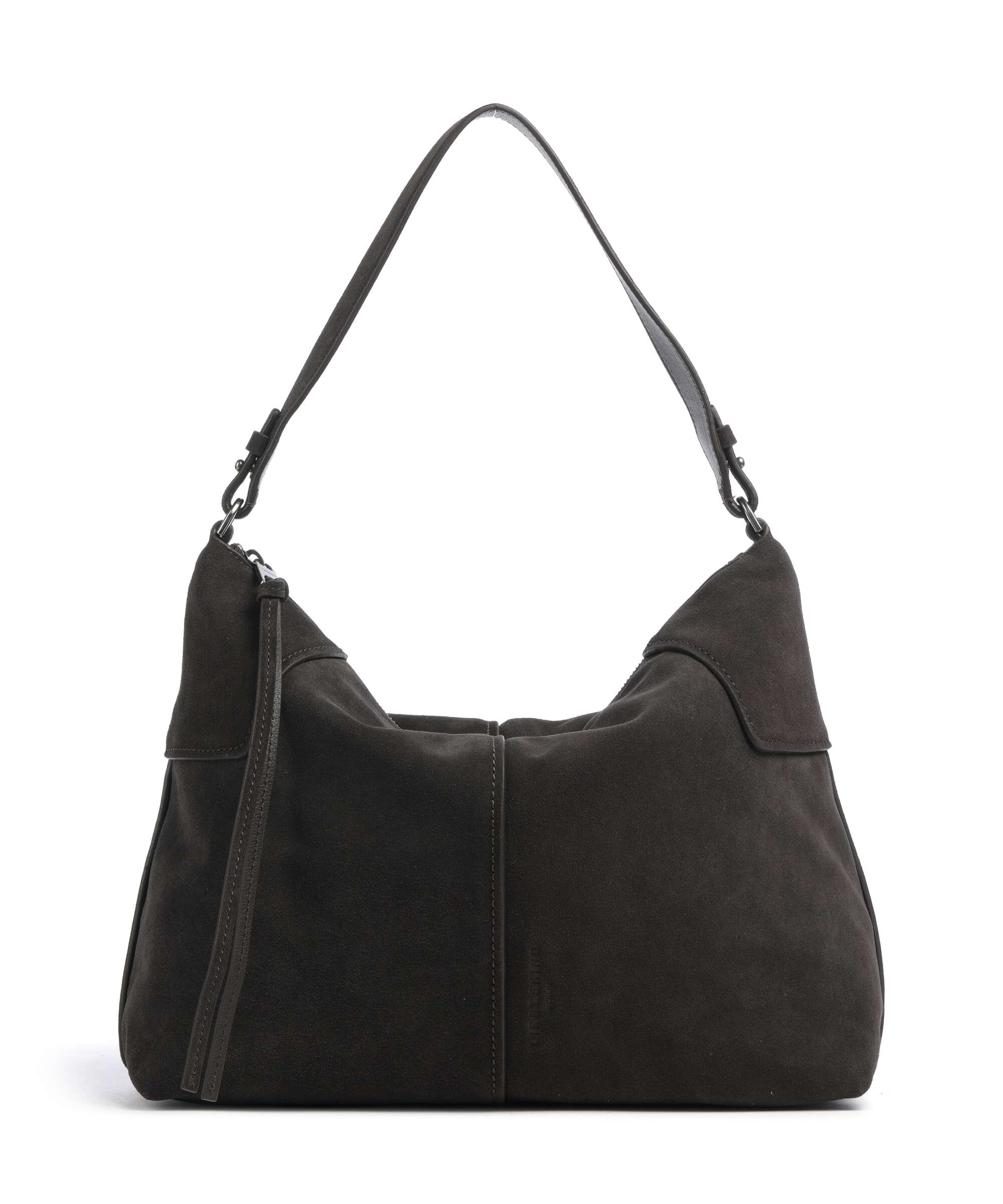 Liebeskind Mila Hydro Suede Hobo bag deep soil