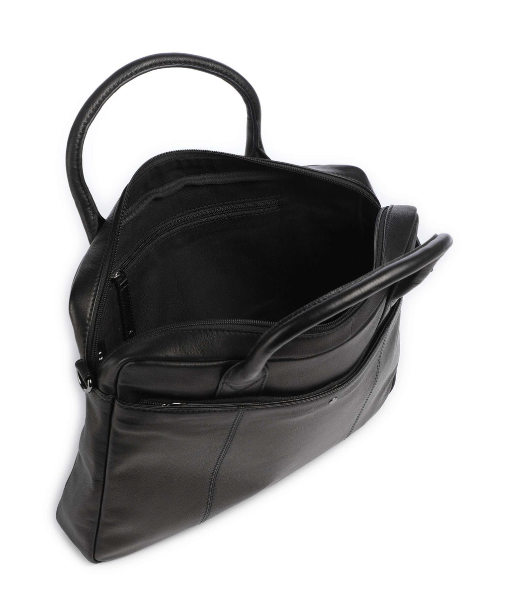 Bugatti Black Magic Briefcase schwarz