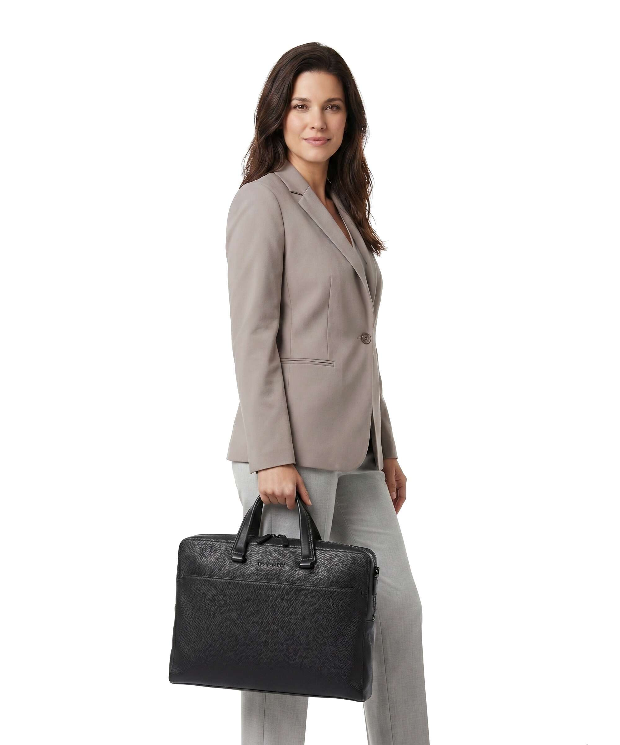 Bugatti Black Briefcase schwarz