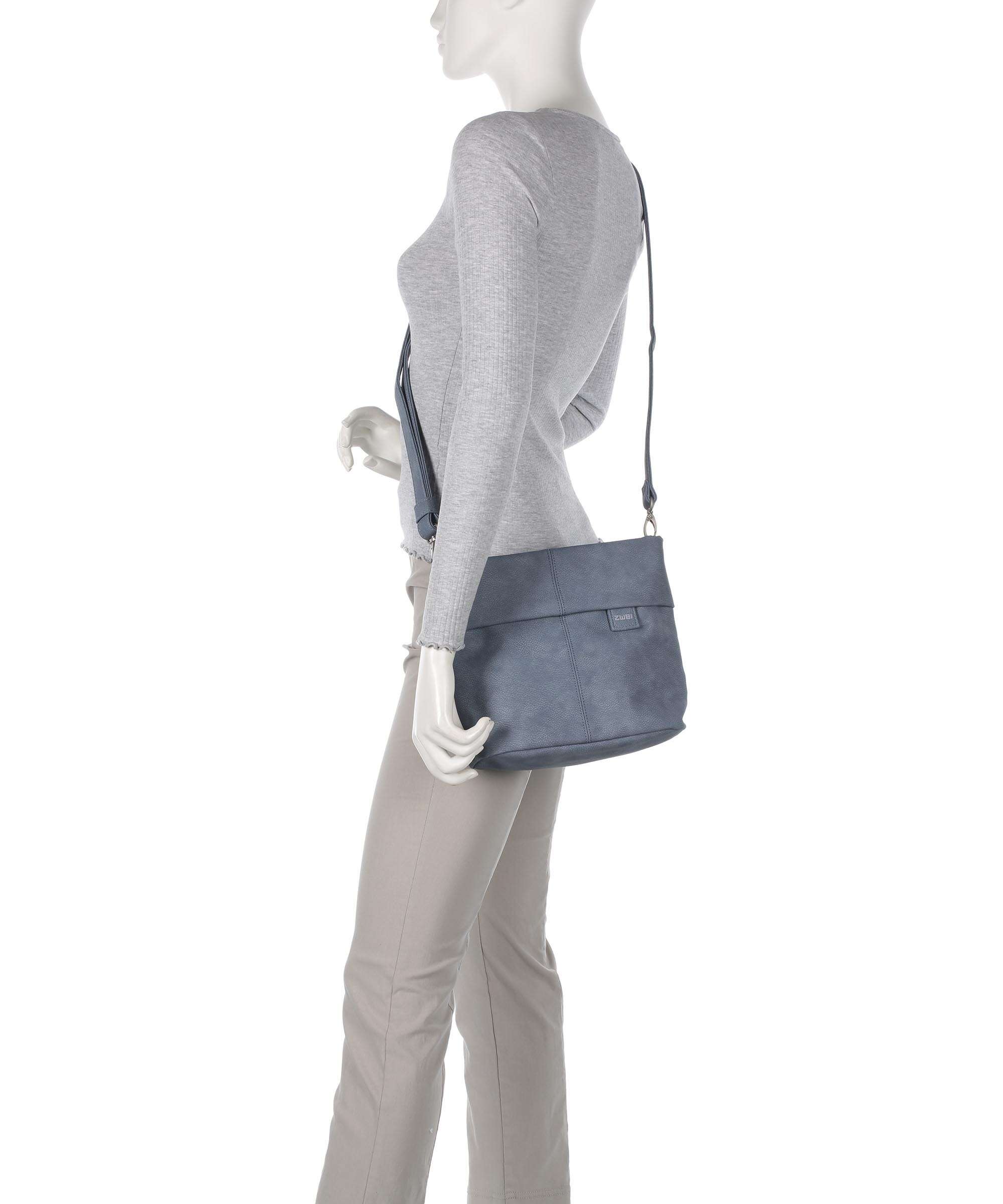 Zwei Mademoiselle.M M8 Shoulder bag nubuk sky