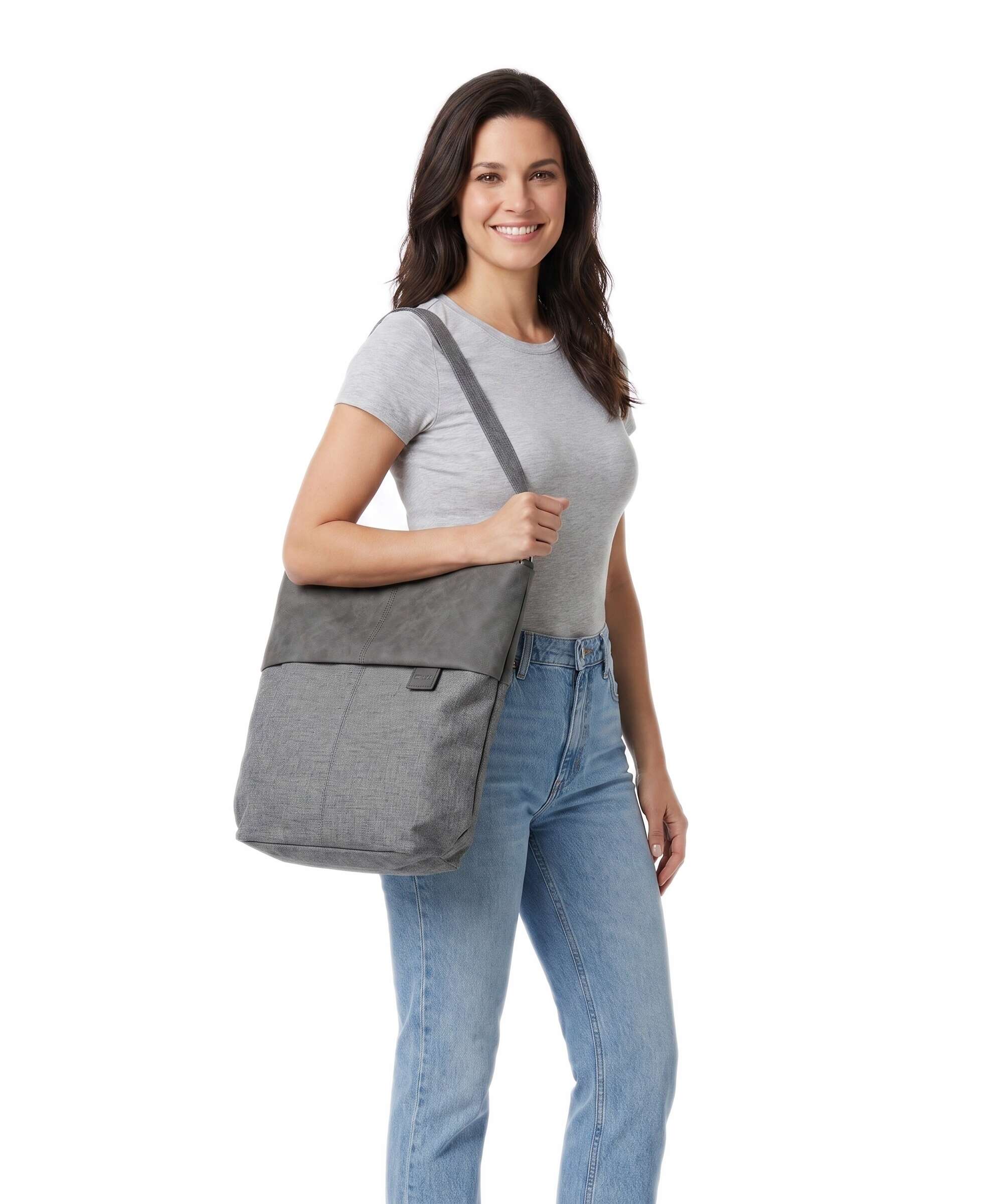 Zwei Olli OT12 Hobo bag grey