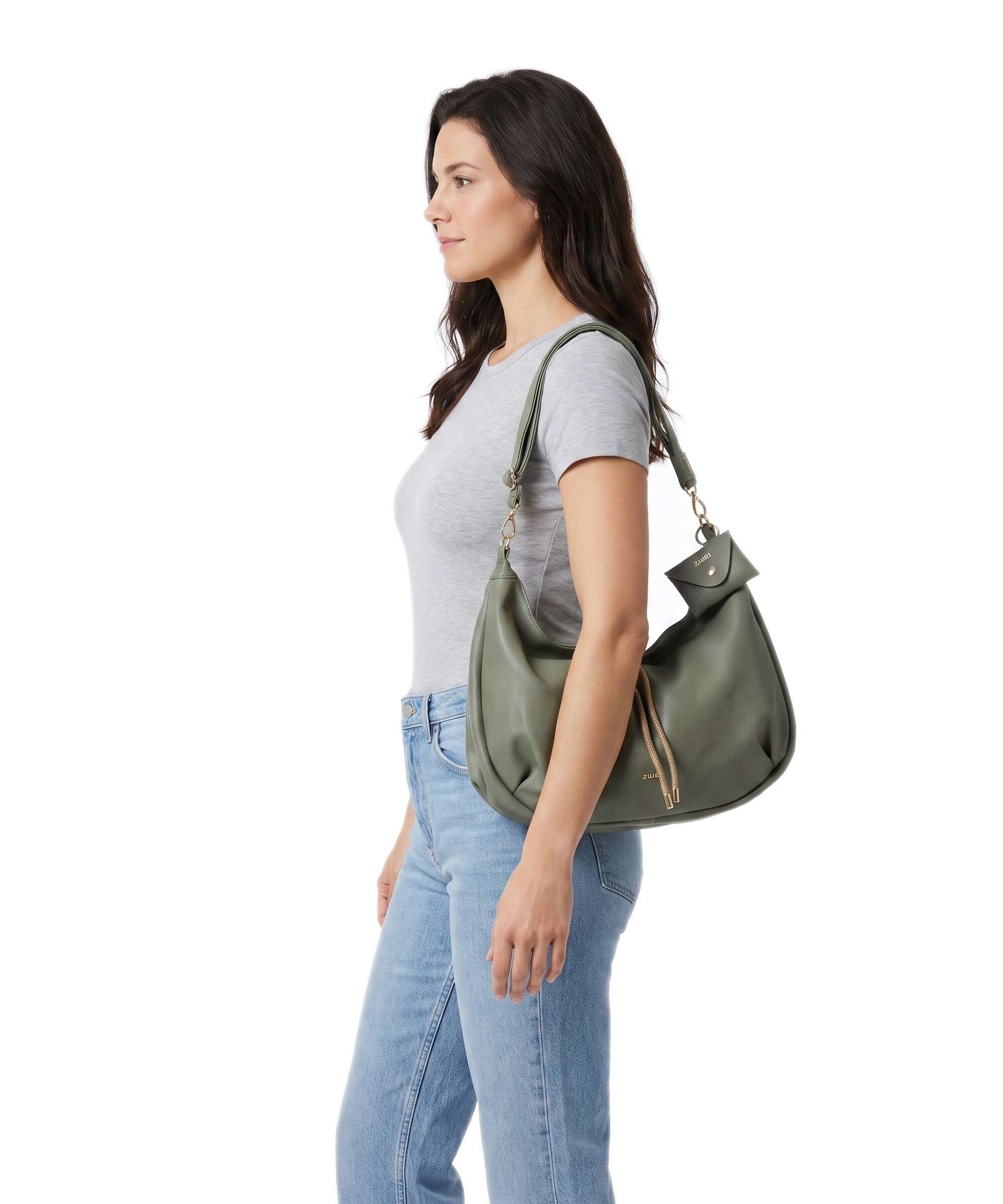 Zwei Lola LO140 Hobo bag eucalyptus