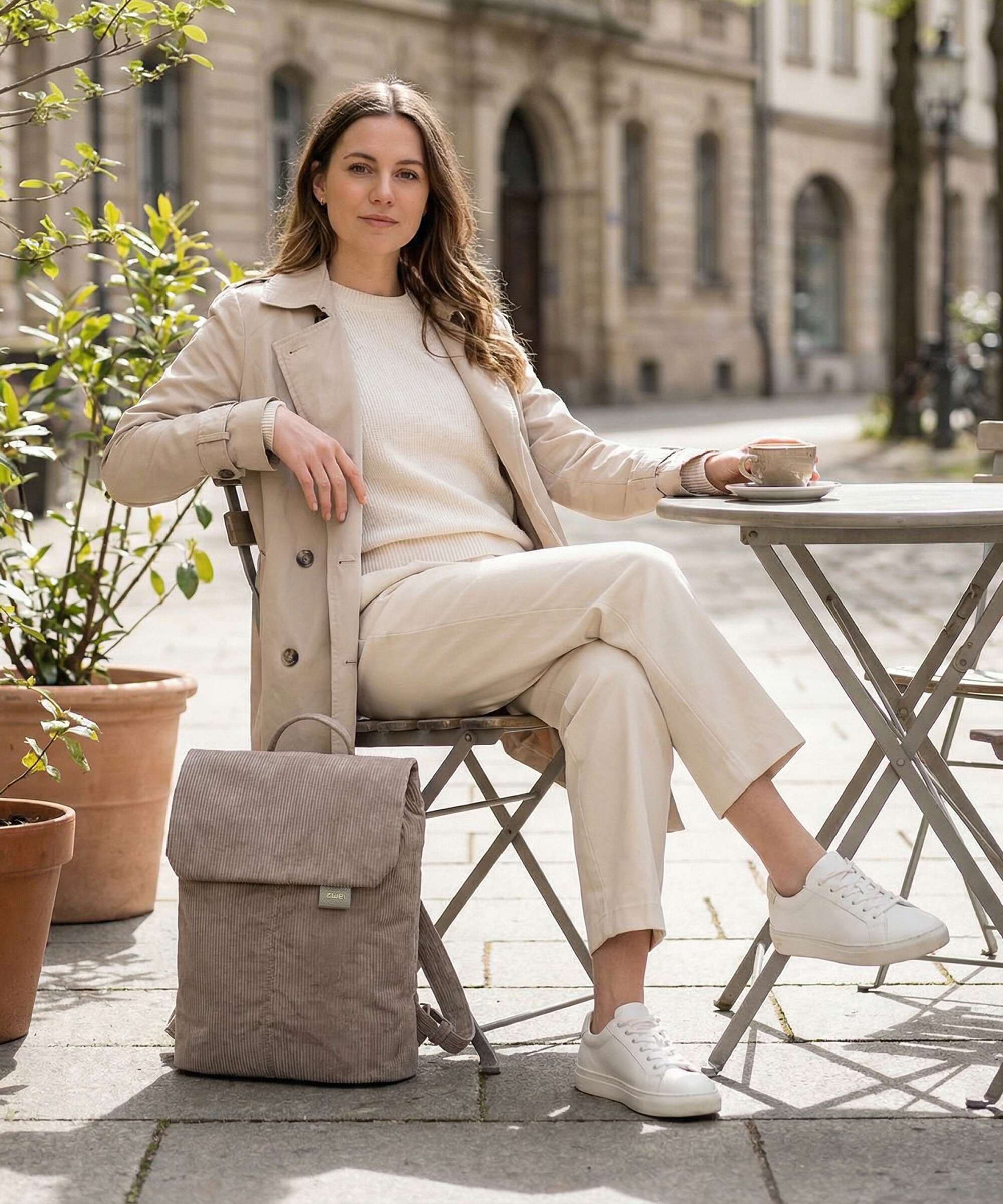 Zwei Mademoiselle.M MR13 Backpack cord mocca
