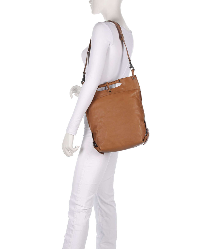 Aunts & Uncles Grandma's Luxury Club Mrs. Pancake Shoulder bag cognac