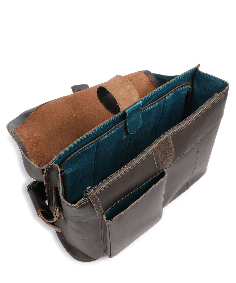 Aunts & Uncles Hunter Big Judd Briefcase vintage brown