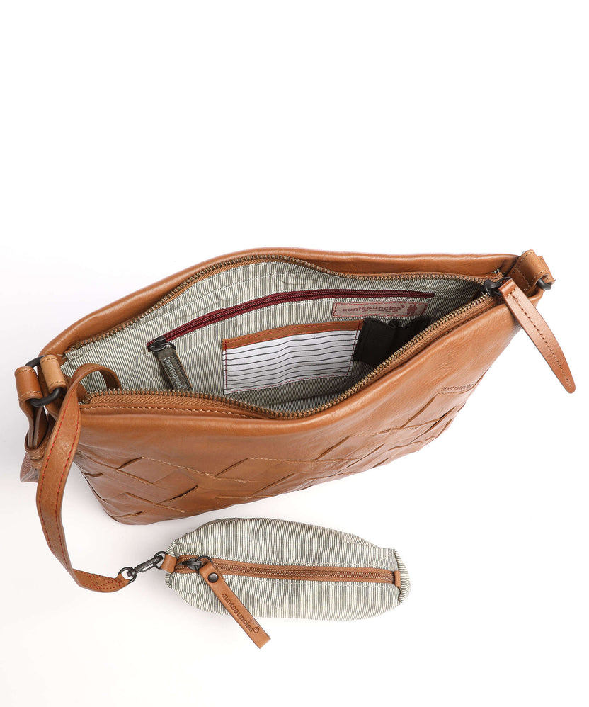 Aunts & Uncles Grandma's Luxury Club Mrs. Jam Grid Cake Shoulder bag caramel