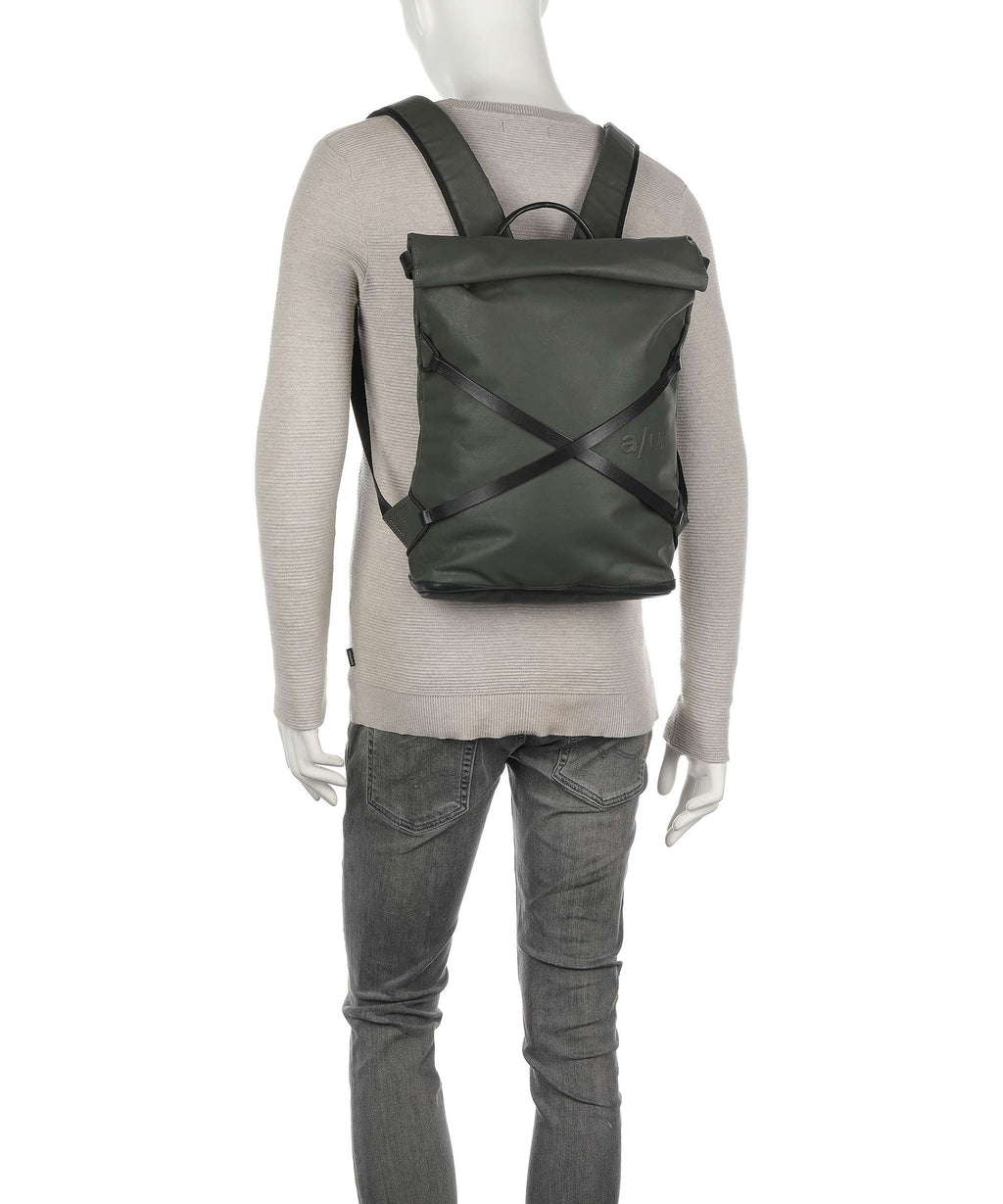 Aunts & Uncles Japan Yokohama Rolltop backpack loden