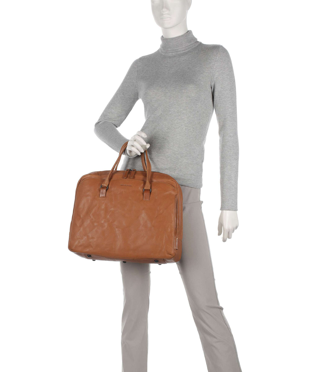 Aunts & Uncles Grandma's Luxury Club Mrs. Plum Tart Briefcase caramel