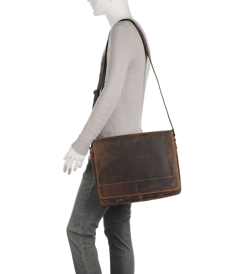 Jack Kinsky Baltimore 5 Messenger bag cognac