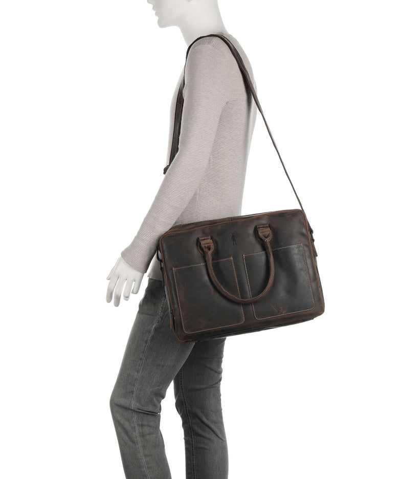 Jack Kinsky Baltimore 7 Briefcase mokka