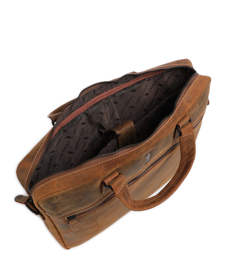 Jack Kinsky Baltimore 8 Briefcase cognac