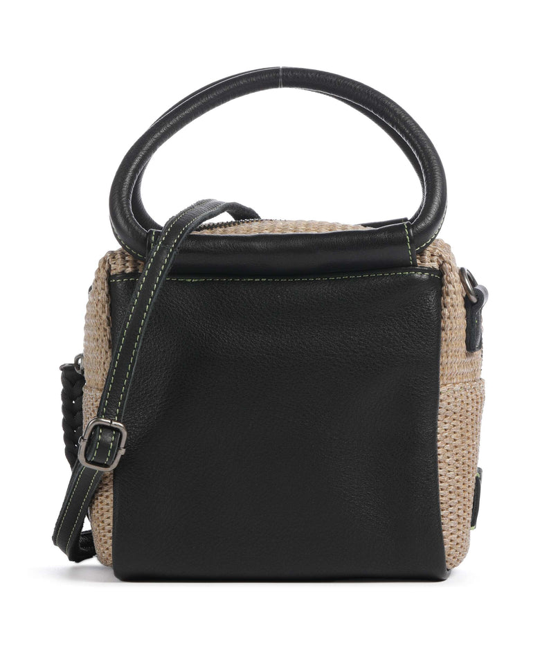 FredsBruder Sea you soon Cube Crossbody bag black/camel