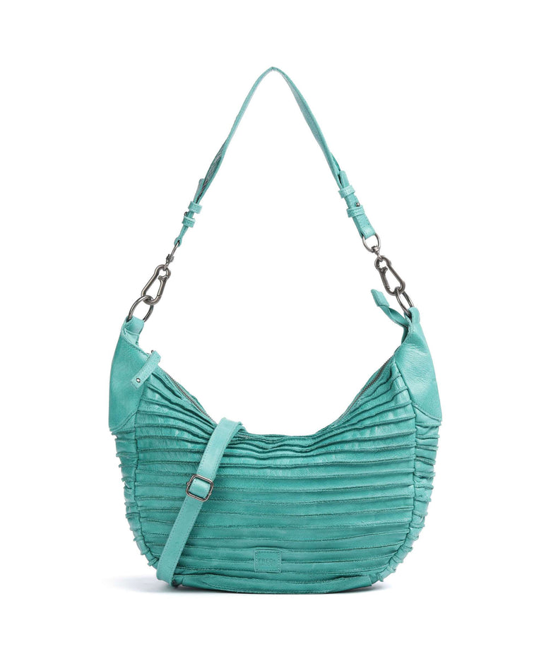 FredsBruder Bestseller Riffel Flowow Hobo bag turquoise