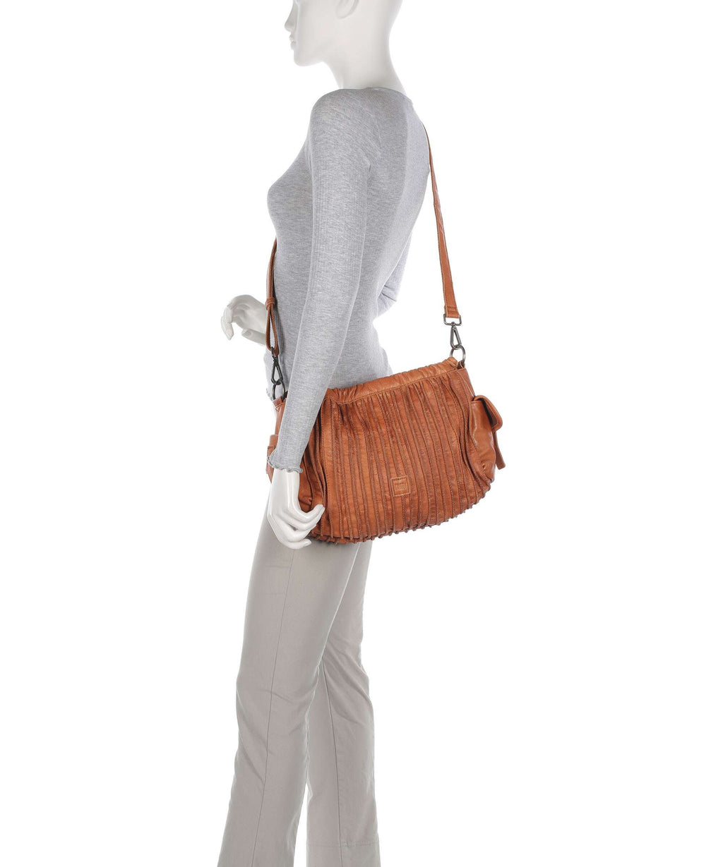 FredsBruder Say Hello Shoulder bag dark caramel