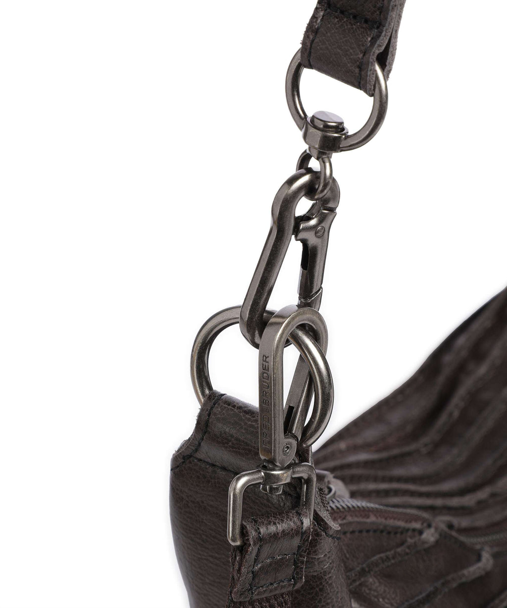 FredsBruder Riffel Flowow Hobo bag brown