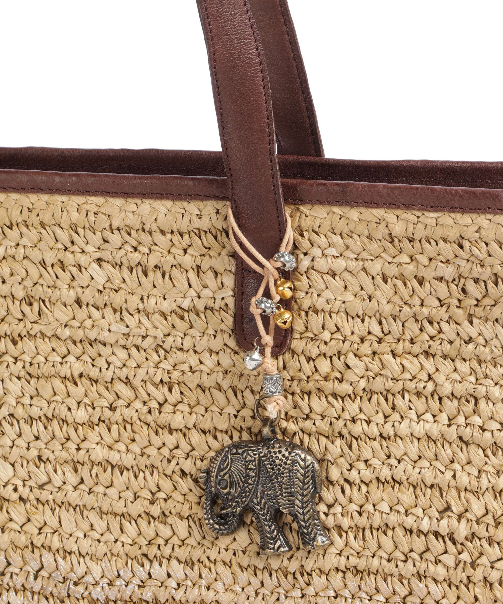Anokhi Tote bag natural metallic