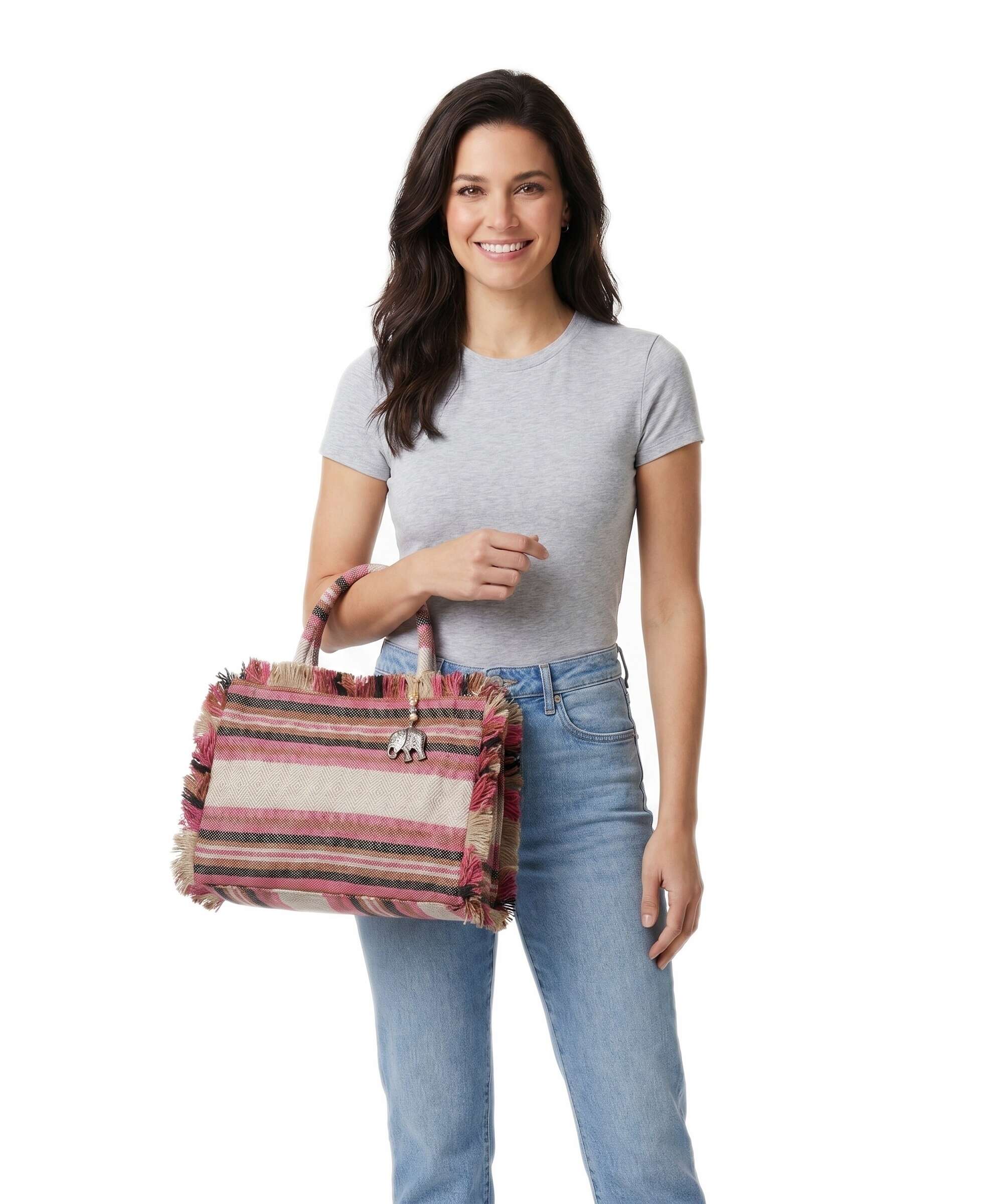 Anokhi Handbag pink