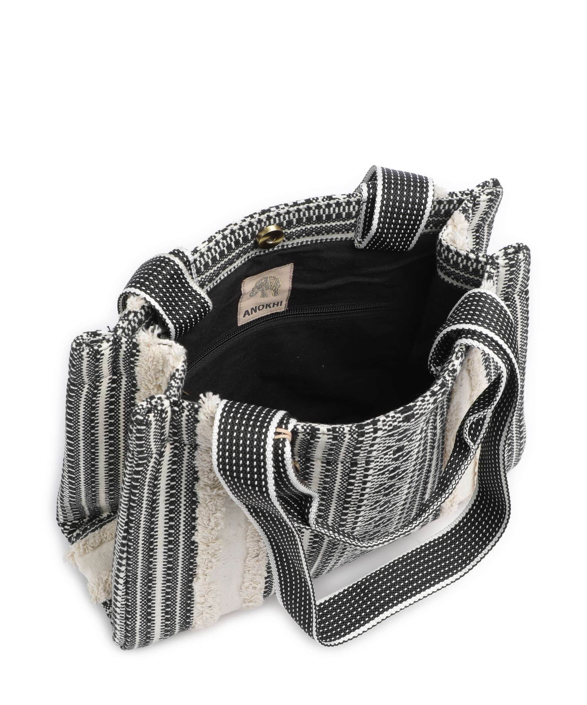 Anokhi Handbag black/white