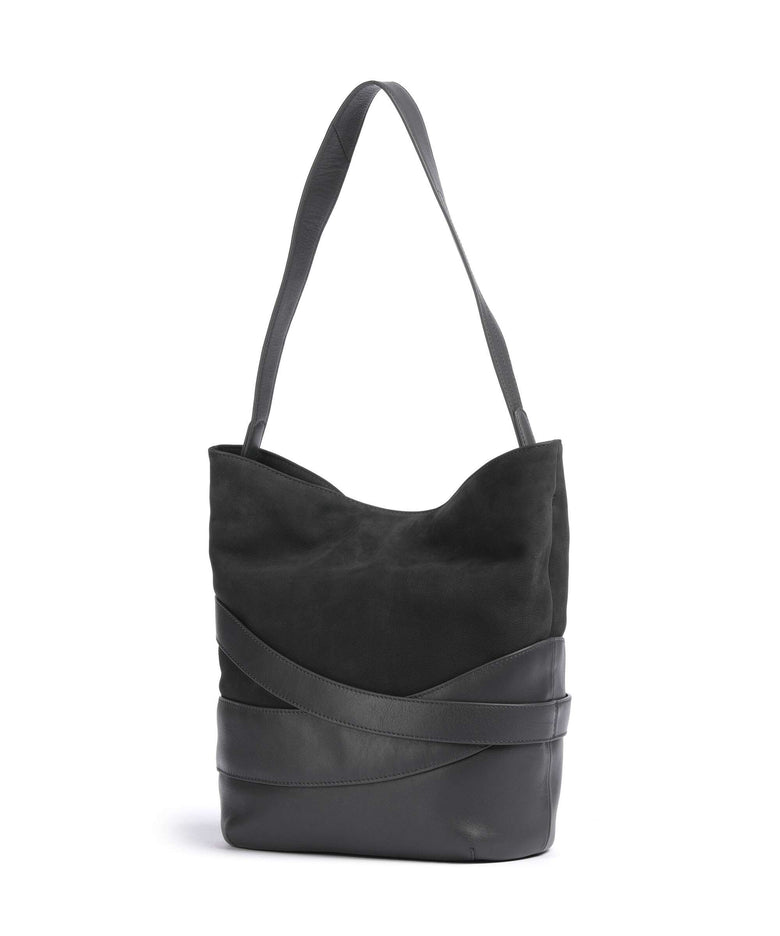 Aunts & Uncles Heavenly Meadow Daydream Hobo bag blue graphite