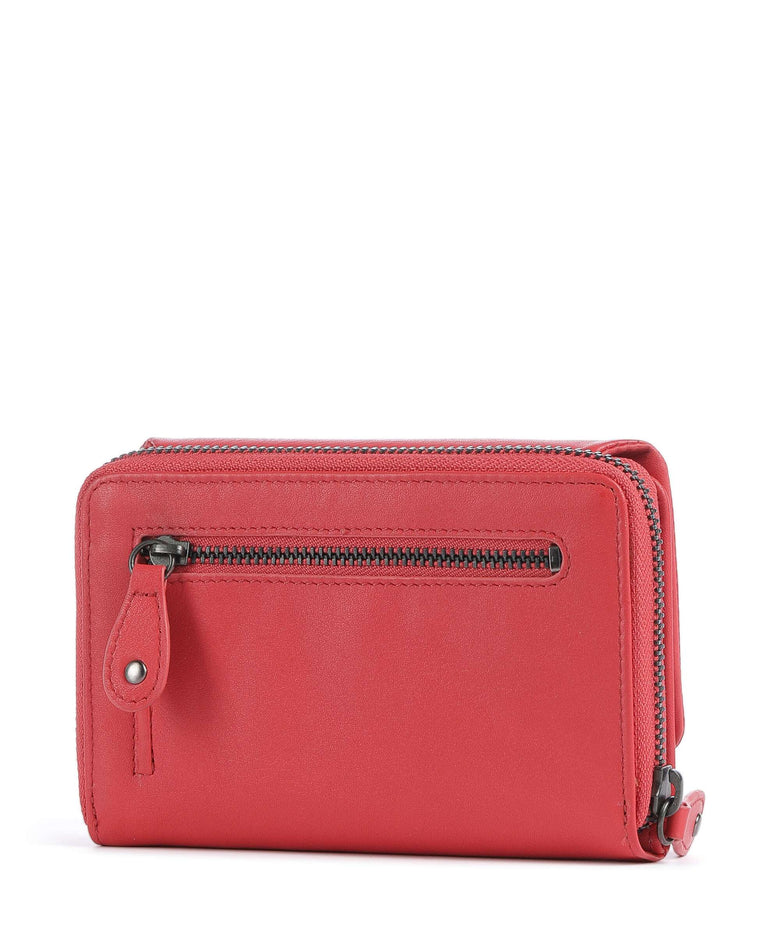 Aunts & Uncles Jamie's Orchard Dahlia Wallet coral