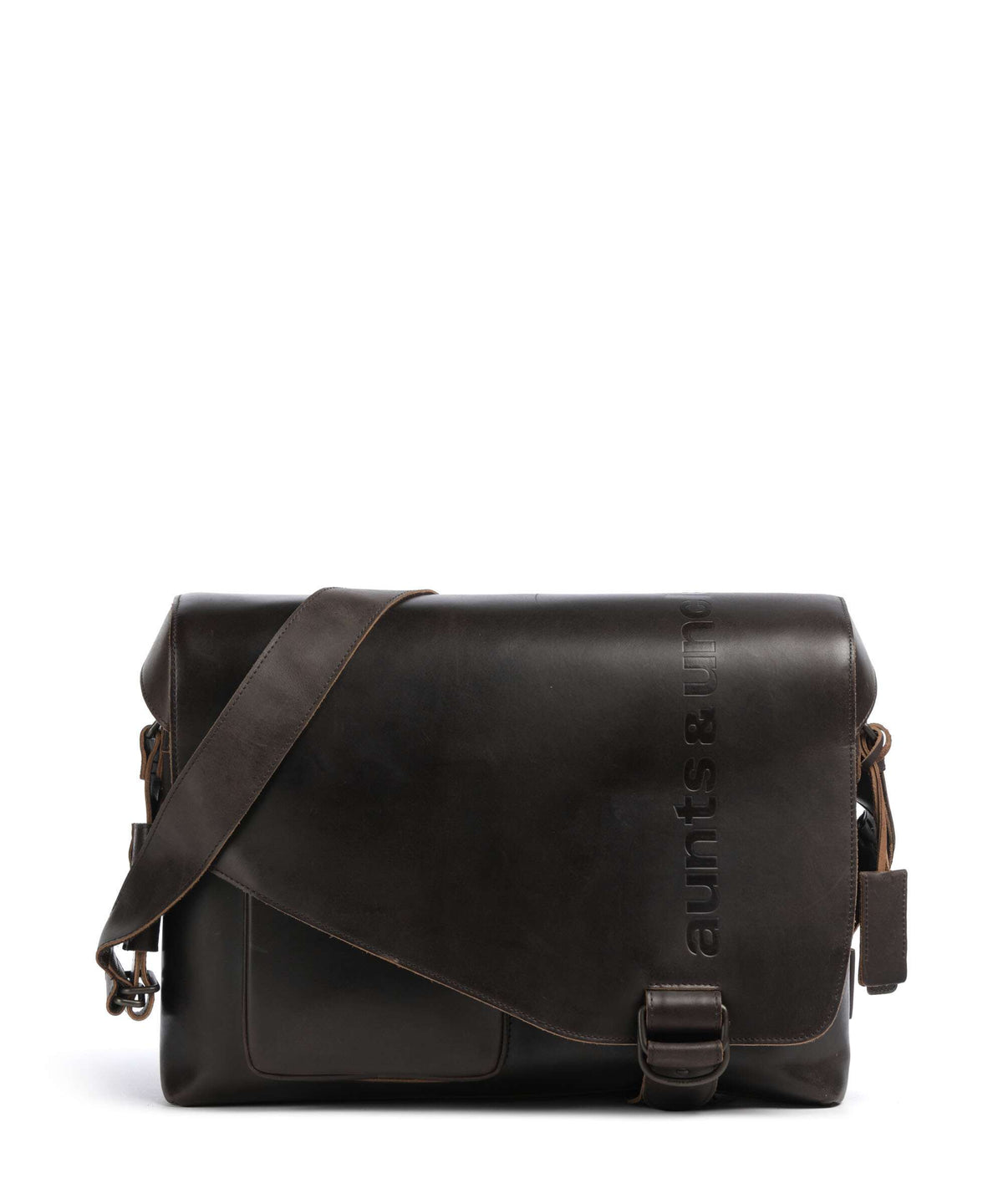 Aunts & Uncles Heritage Big Judd Messenger bag dark brown