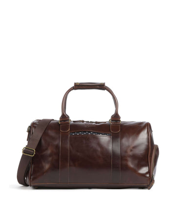 Buckle & Seam Crazy Horse Collin Weekendtas brown/dot