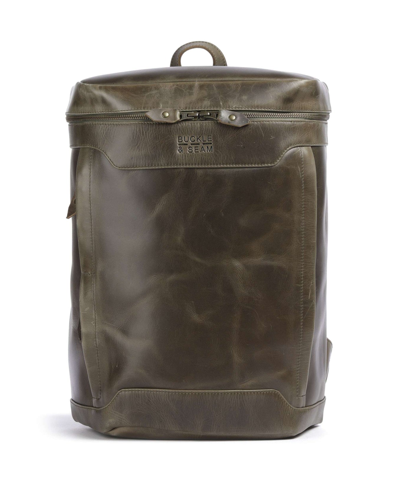 Buckle & Seam Crazy Horse Siwa Backpack olive