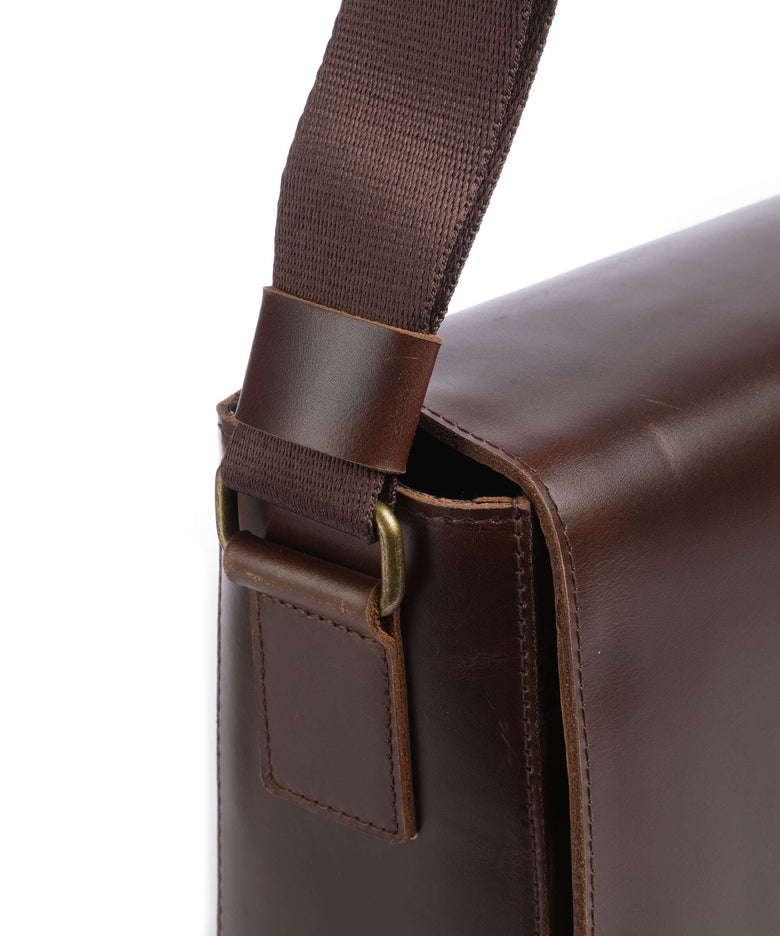 Buckle & Seam Crazy Horse Times Messenger bag brown