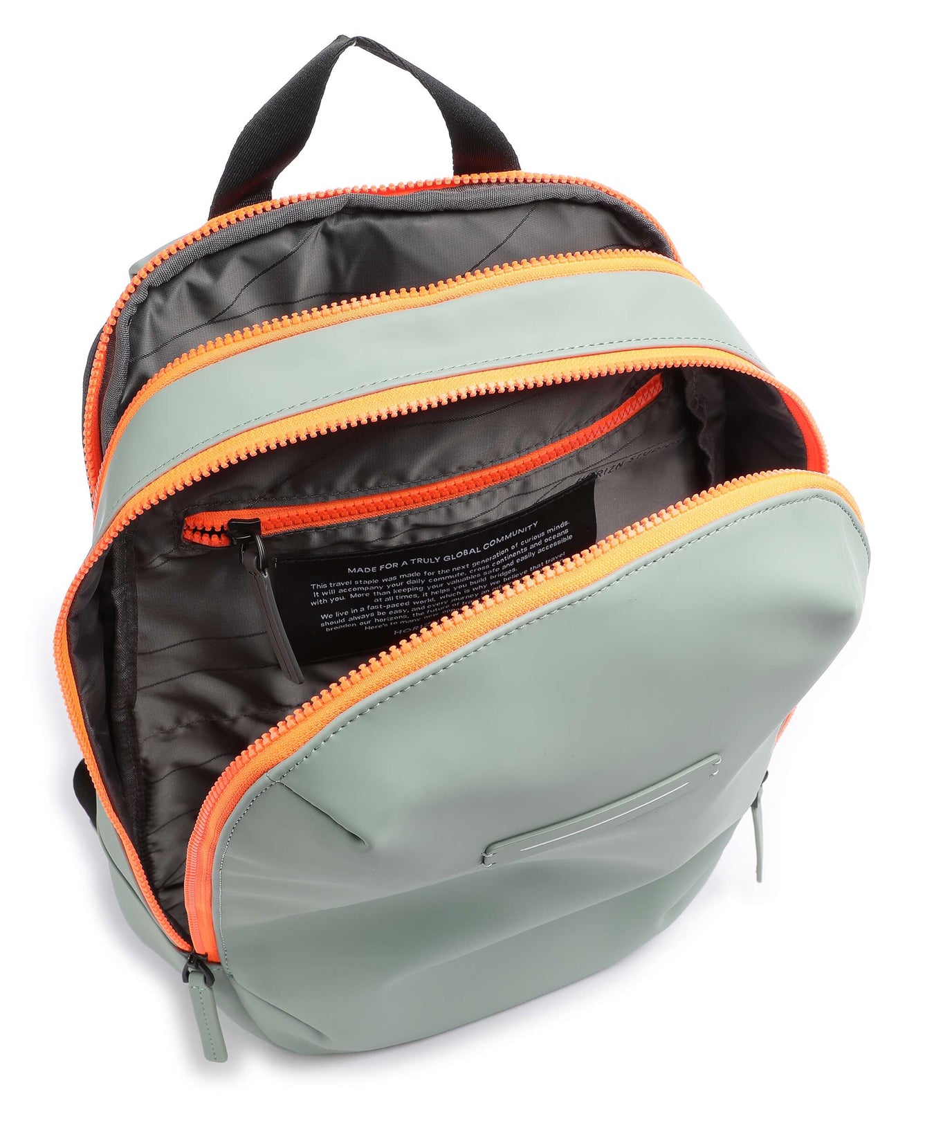 Horizn Studios Gion S Laptop backpack marine green/neon orange