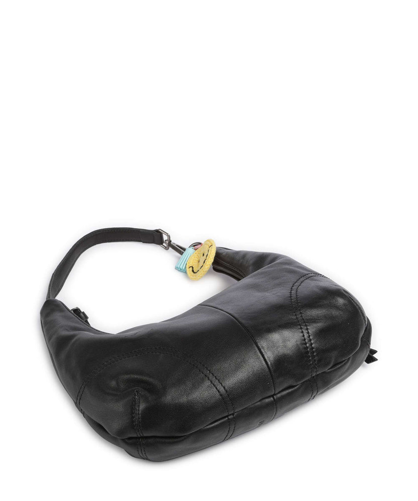 FredsBruder Take A Smile Hobo bag black