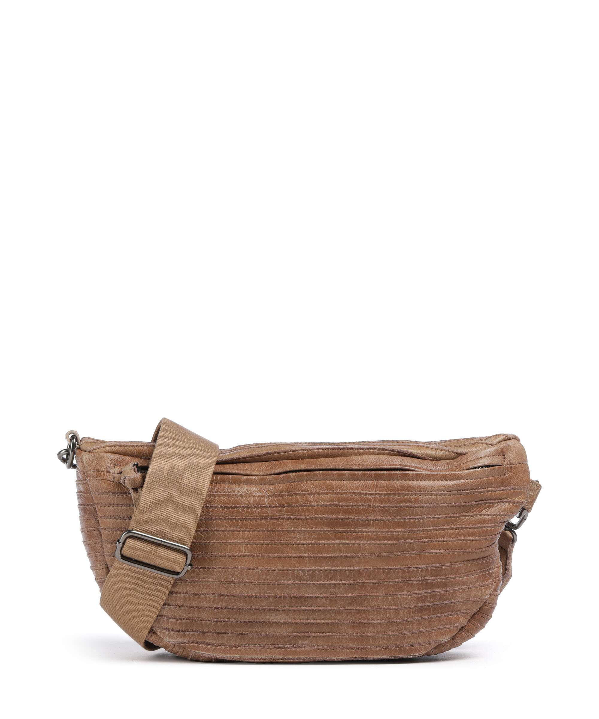 FredsBruder Check My Bag Mini Crossbody bag caramel