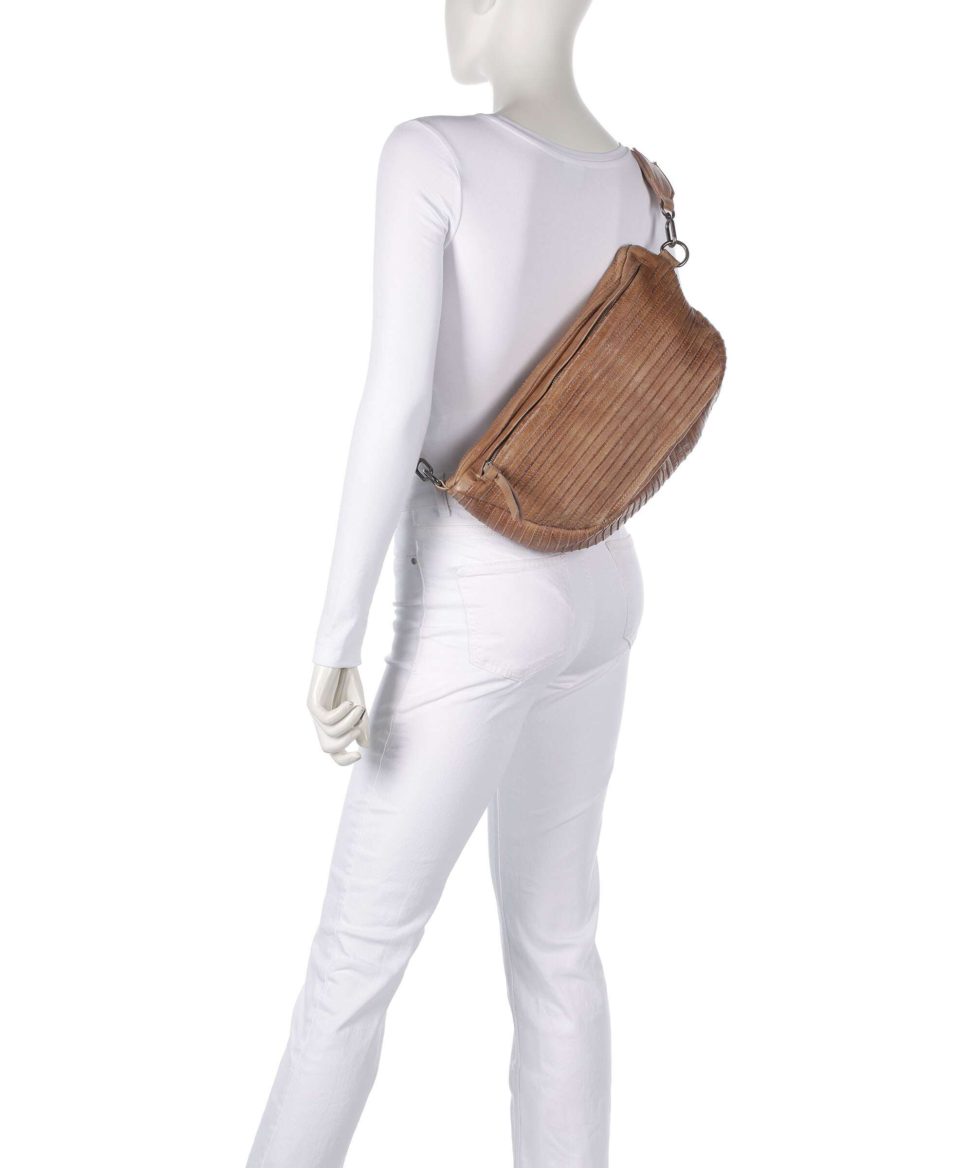 FredsBruder Check My Bag Mini Crossbody bag caramel